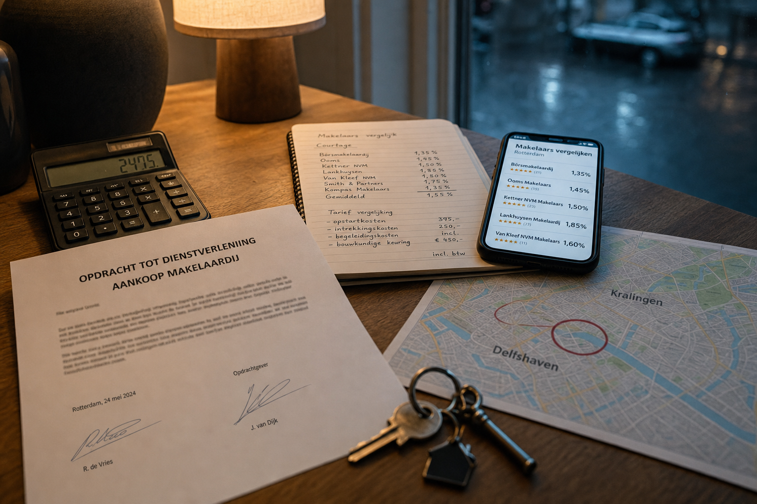 Checklist voor het controleren van makelaarcontracten in Rotterdam